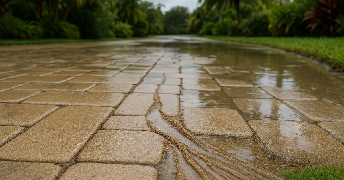 How joint sand keeps washing out of your pavers in Florida - and why sealing is the permanent fix