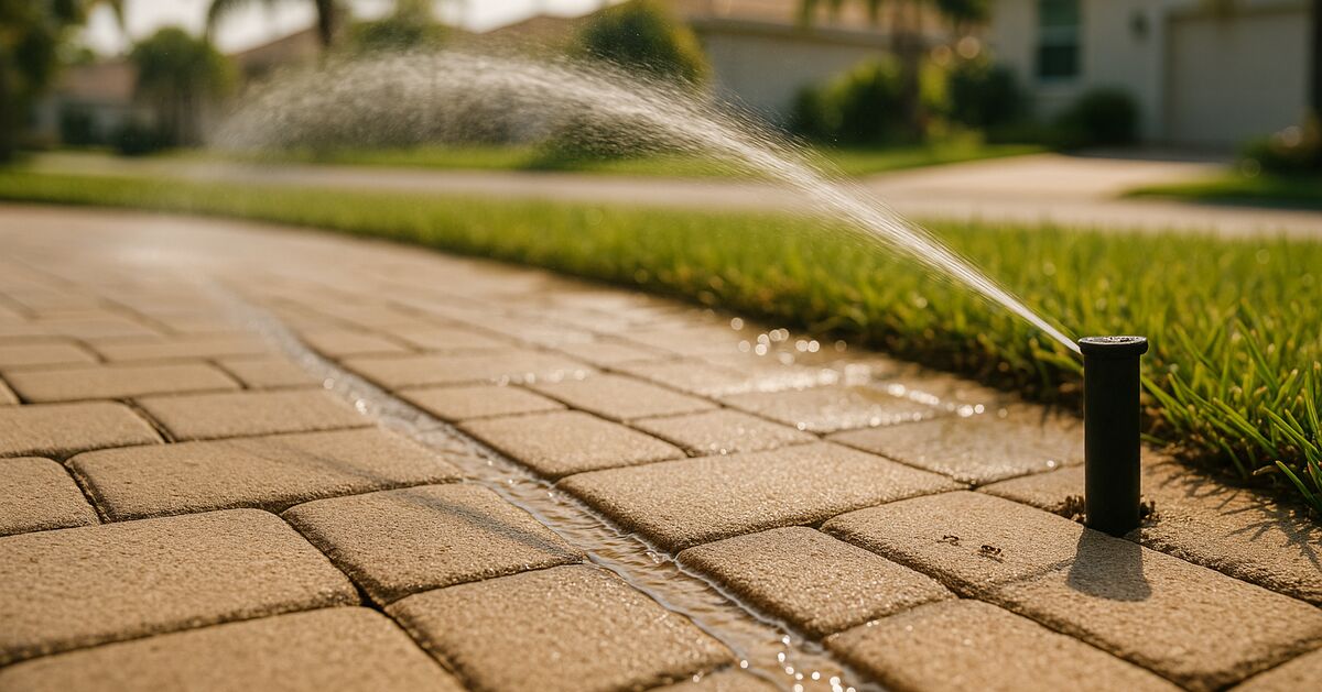 How sprinkler systems accelerate paver joint sand loss