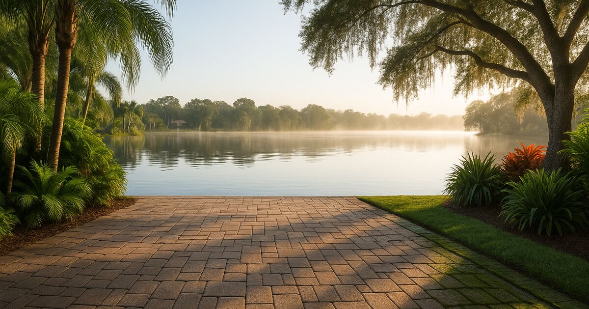 Why lake-view pavers grow algae faster - and whether sealing helps