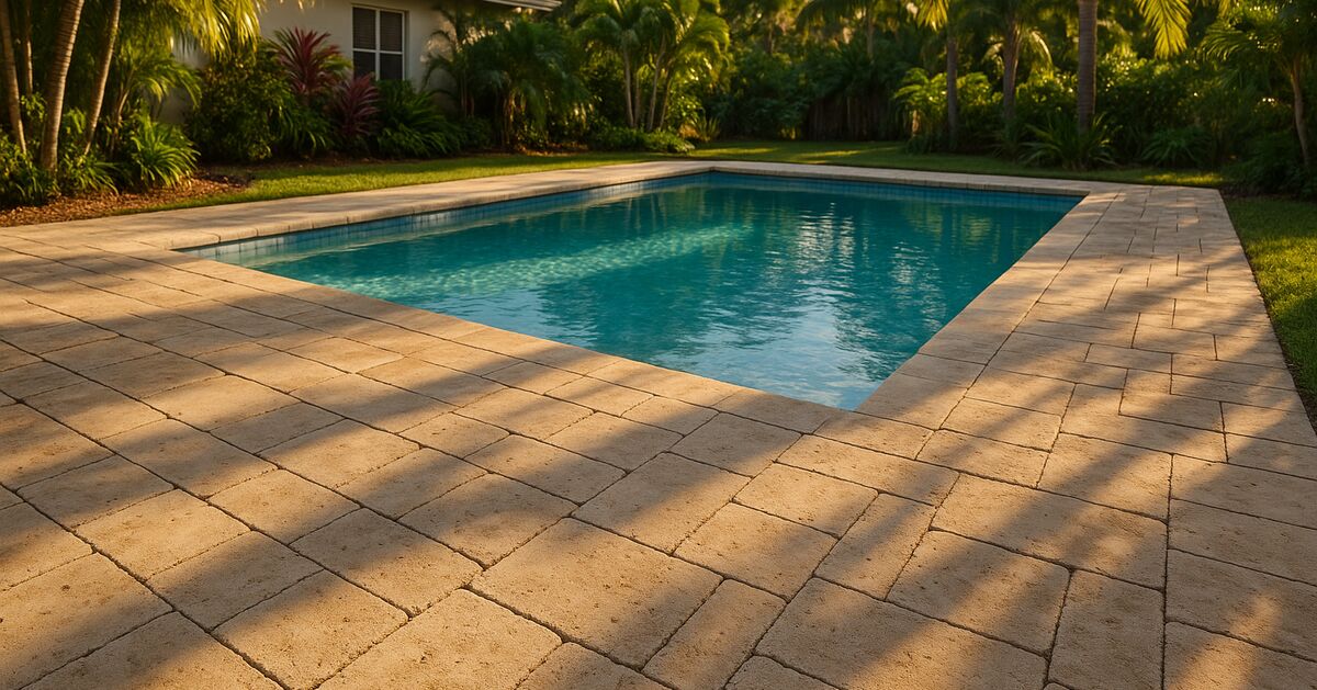 Why pool and lanai pavers sink or shift - and the real fix
