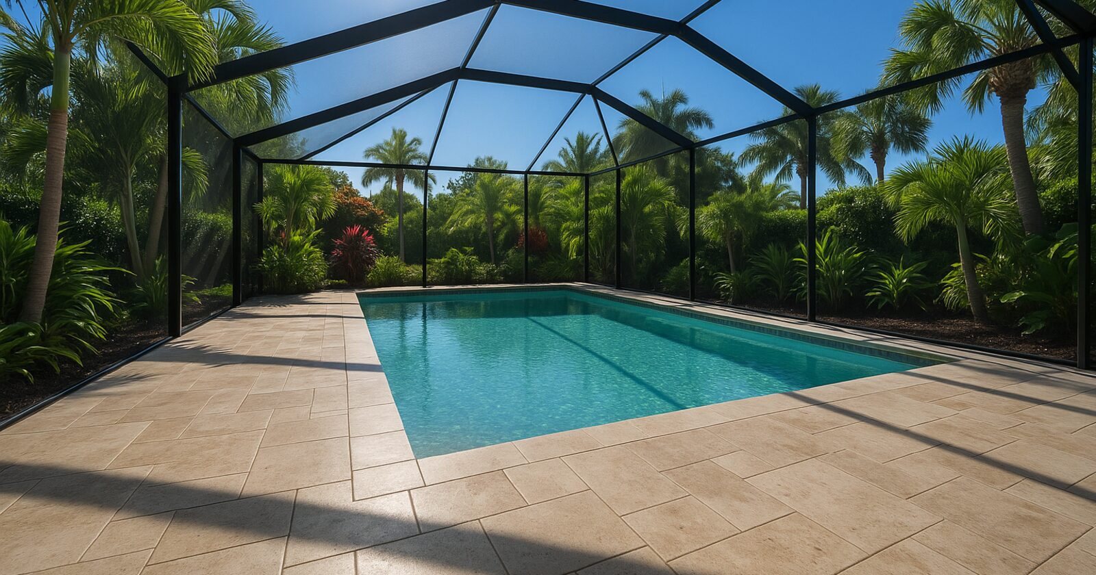 Pool Deck & Lanai Paver Sealing